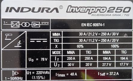 INVERSORA INVERPRO 250 (220V)
